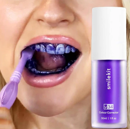 CREMA DENTAL BLANQUEADORA PURPLE SMILE™ - COMPRE 1 Y RECIBA 2